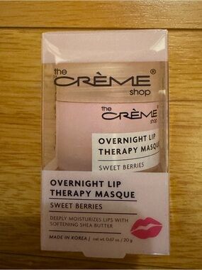 The Crème Shop Overnight Lip Therapy Masque - Sweet Berries (Pink)